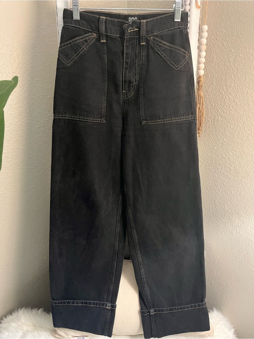 BDG Black Relaxed Utility Jeans